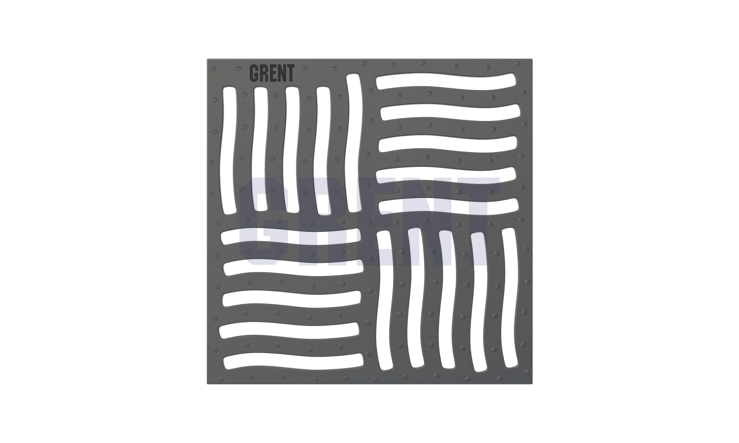 Решетка чугунная GRENT PlasT щелевая 300х300 С250