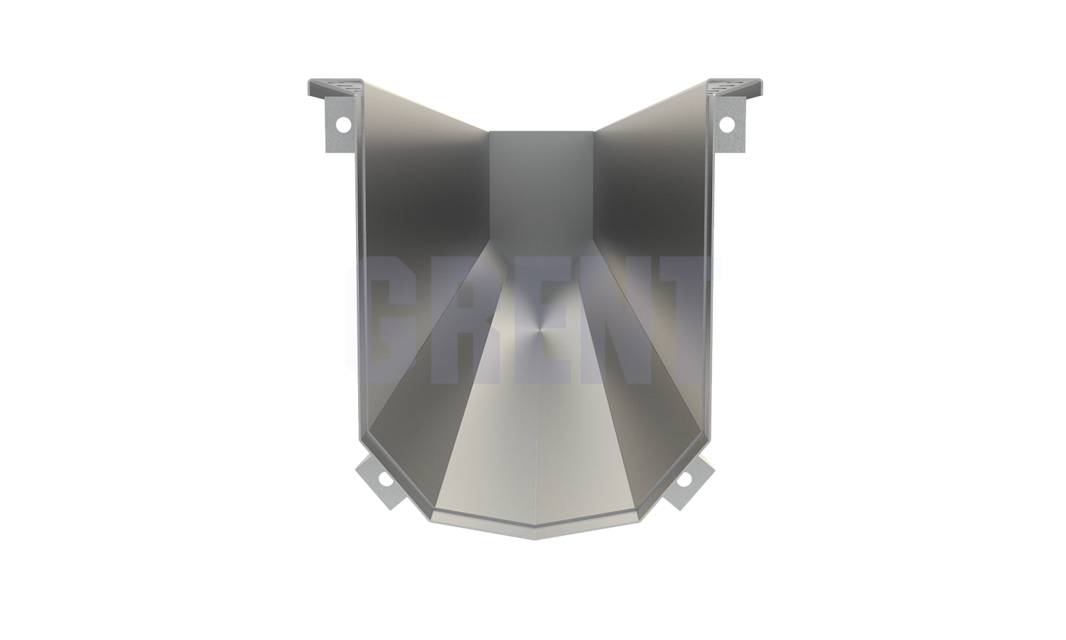 Лоток водоотводный мостовой GRENT MosT подвесной 150 торцевой