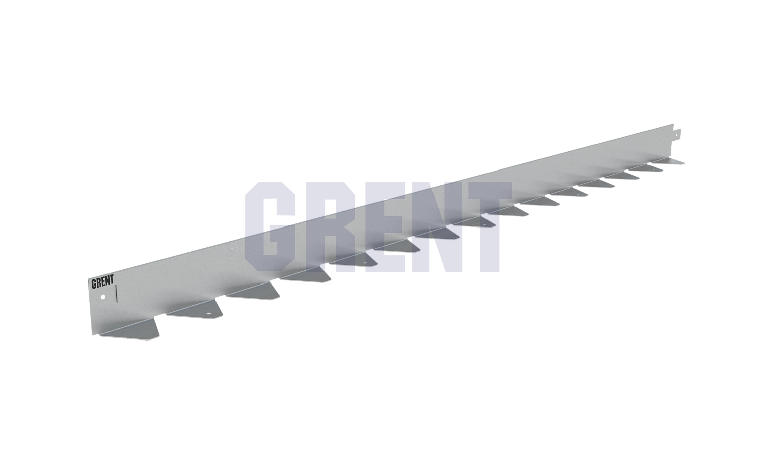 Бордюр стальной GRENT BR L-образный 2400*60, 1,5, оцинкованный