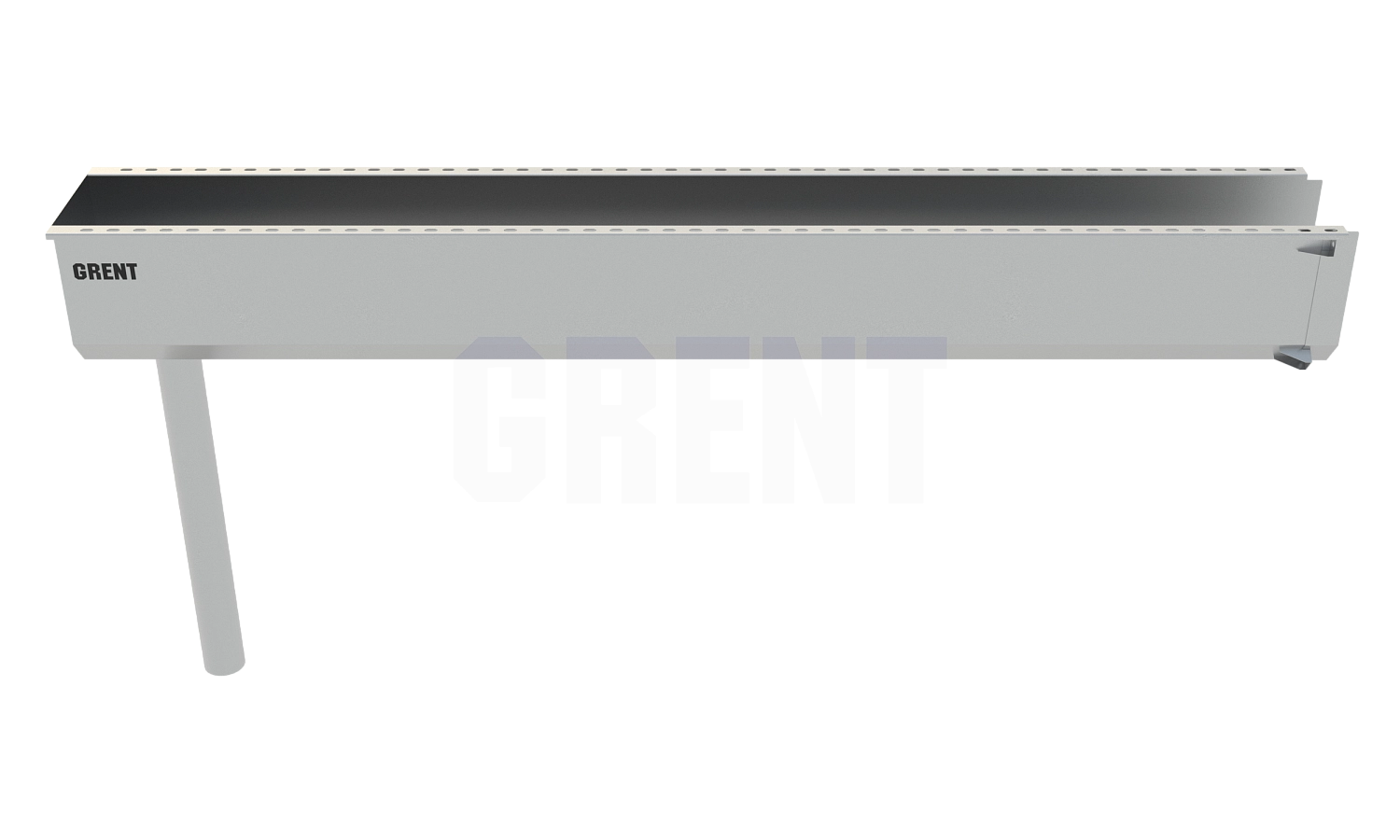 Лоток водоотводный мостовой GRENT MosT подвесной 300 выпускной торцевой