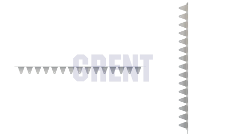 Бордюр стальной GRENT BR L-образный 1200*80, 1,5, нержавеющий