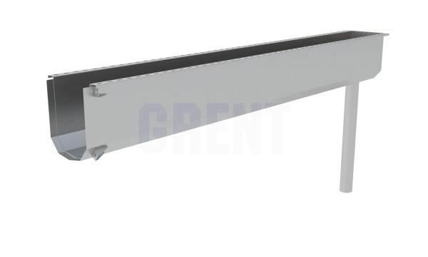 Лоток водоотводный мостовой GRENT MosT подвесной 150 выпускной торцевой