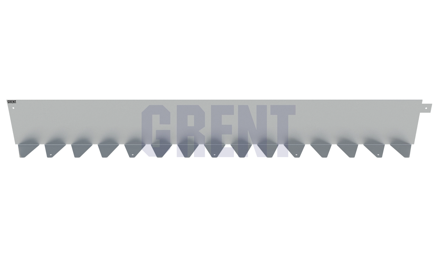 Бордюр стальной GRENT BR L-образный 1200*200, 1,5, оцинкованный